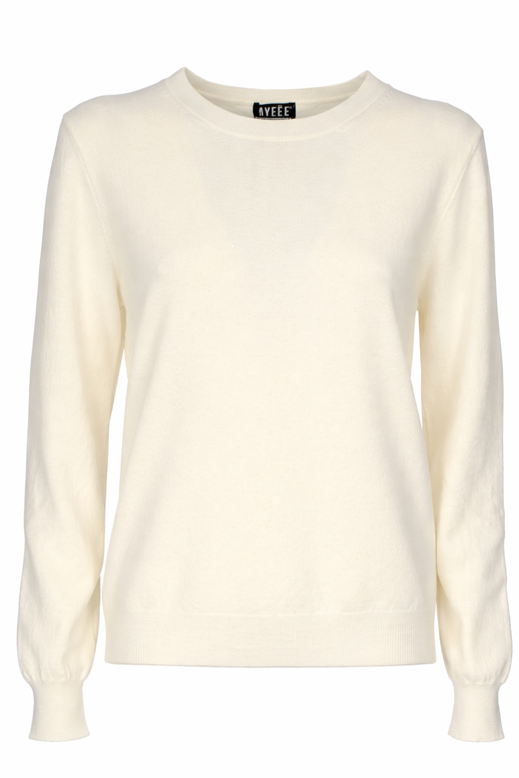 MAGLIA ROUND NECK, 3 TG, 30% AC 22%NY 20%VI 28%PL, MADE IN PRC    - WHITE